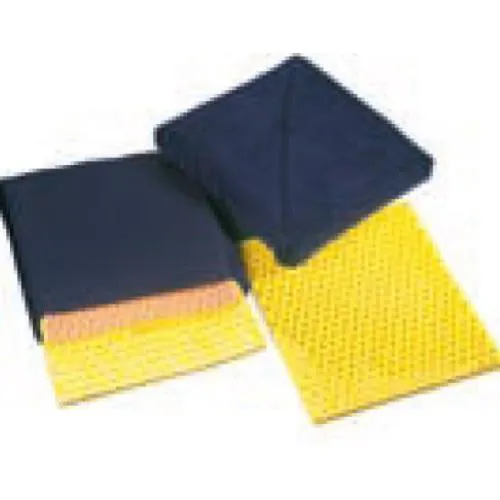 CUSCINO VAS IN SCHIUMA DI SILICONE (40 x 40 x 5 cm) - 3 lastre forate schiuma di silicone - Fodera in velluto di cotone blu - PVC antiscivolo grigio - Traspirante - Per la prevenzione e cura delle piaghe da decubito per lungodegenti e per disabili