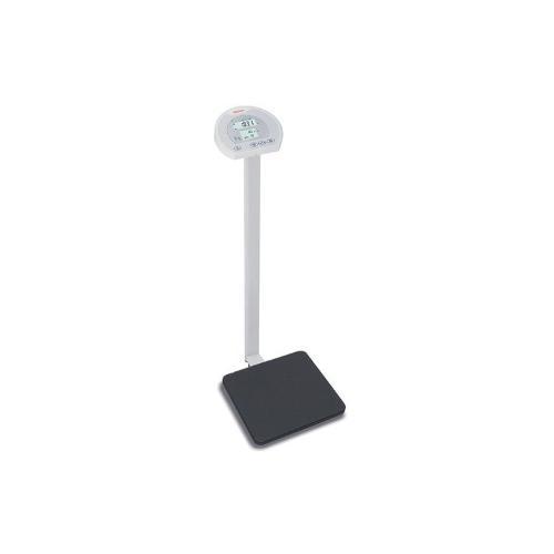 BILANCIA DIGITALE A COLONNA - USO MEDICO - DIVISIONE 50 -100 g - PROFESSIONALE PORTATA MAX 200 Kg - Alimentazione elettrica con batterie ricaricabili - Visore con due display LCD - Progettata per l’uso medico ed ospedaliero, centri fitness specializzati
