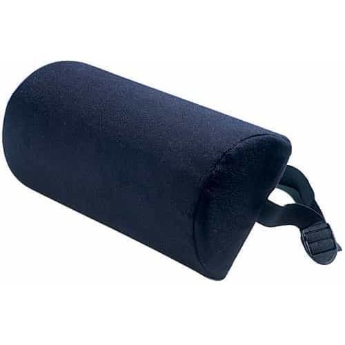 CUSCINO DI SOSTEGNO LOMBARE SEMICILINDRICO (32 x 15 x 7 cm) IN POLIURETANO ESPANSO CON FODERA IN LYCRA - Utilizzabile su sedia, carrozzina o auto - Previene e allevia il mal di schiena sostenendo efficacemente la zona lombare -