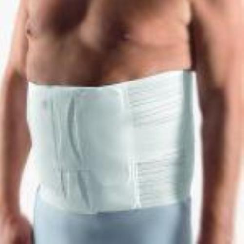 BORT - PostOban Speciale Fascia elastica (TG. 2) (H. 21 cm) (120/135 cm Circonferenza Corpo) supporto toracico-addominale largo - Cinturino di fissaggio elastico in 2 parti - tessuto traspirante elastico