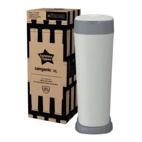 CONTENITORE SANGENIC XL - realizzato al 98% in plastica riciclata con nuova tecnologia grip per asili nido, ospedali e RSA - Contiene fino a 65 pannolini da neonato.