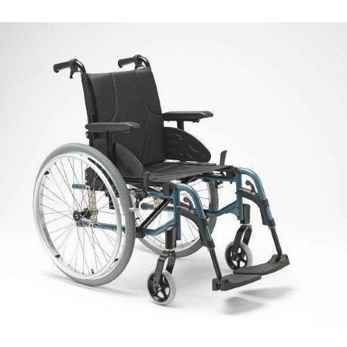 NOLEGGIO - CARROZZINA INVACARE PIEGHEVOLE - Portata MAX 120 kg -RUOTE POSTERIORI IN ALLUMINIO