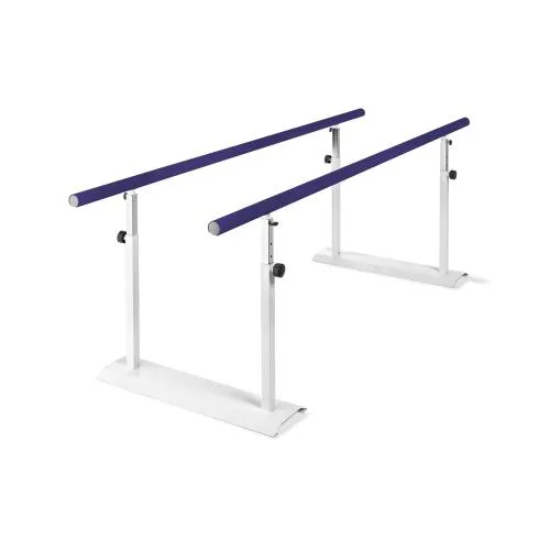 BARRE PARALLELE 2,5M (2,5 mt) - SISTEMA PIEGHEVOLE DI BARRE PARALLELE, ALTEZZA E LARGHEZZA REGOLABILE, PER L'ESERCIZIO DI UN'ATTIVITA' FISICA O RIABILITATIVA - STRUTTURA IN ACCIAIO VERNICIATO - CORRIMANO IN TERMOPLASTICA ANTISCIVOLO