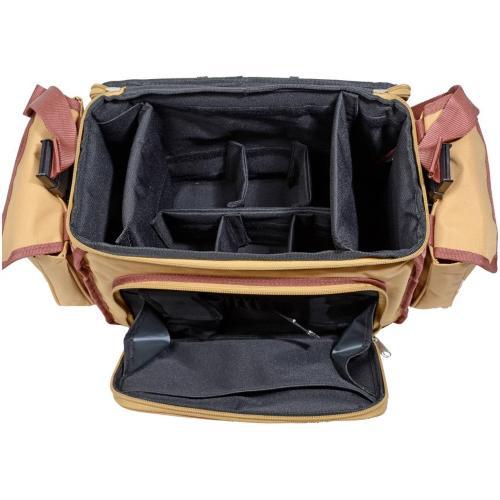 BORSA "UTILITY" - NYLON - BEIGE - Misure: 36 x 22 x h 25 cm - 8 scomparti interni mobili, 3 tasche esterne, 8 elastici trattieni-strumenti, una tasca interna con cerniera, 1 borsello rimovibile (17 x 3 x h 24 cm) Resistente all'acqua