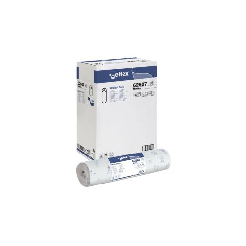 *MEDILUX - ROTOLO LENZUOLINI PER LETTINO DA VISITA (60cm x 80m GARANTITI - Confezionati singolarmente) - RESISTENTI, ASSORBENTI, PURA CELLULOSA - PRETAGLIATI - 2 VELI MICROGOFFRATI - 1 PEZZO