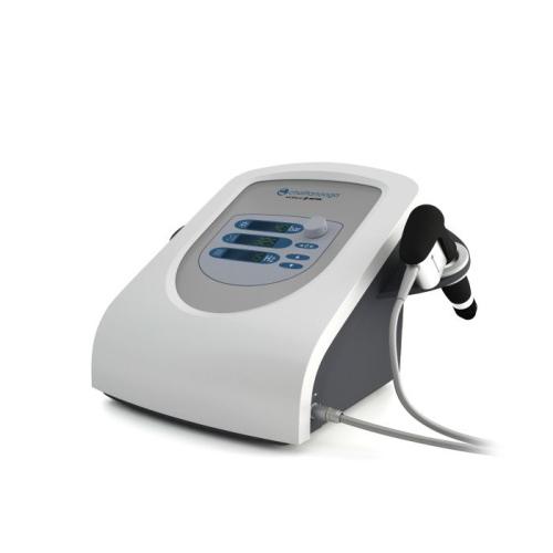Intelect® Mobile RPW 2: generatore portatile di onde pressorie radiali, compressore silenzioso integrato, display LED per pressione/frequenza/impulsi; indicato per dolore miofasciale, tendinopatie, punti trigger e fascite plantare.