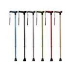 BASTONE DA PASSEGGIO (Nero) IN ALLUMINIO CON LACCIO E PRESA ANATOMICA - ALTEZZA REGOLABILE da 71 a 95 cm -