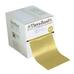 THERA-BAND FASCIA 8 (45 mt Oro - Resistenza 9,8 kg) MANEGGEVOLE E VERSATILE - IDEALE PER POTENZIARE E RIABILITARE LA FUNZIONE MUSCOLARE ED IL MIGLIORAMENTO DELLA MOBILITA' -