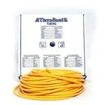 THERA-BAND TUBOLARE PER ESERCIZI - (Giallo 30,5 mt) (Allungamento 100% = resistenza 1,3 kg) MANEGGEVOLE E VERSATILE - IDEALE PER POTENZIARE E RIABILITARE LA FUNZIONE MUSCOLARE ED IL MIGLIORAMENTO DELLA MOBILITA' -