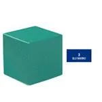 CUSCINO CUBICO (Misure 40 X 40 X 40 cm) (Blu Marino) IGNIFUGO ED IGIENICO - FACILMENTE LAVABILE E AD ALTA RESISTENZA