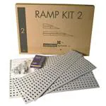 RAMPA IN KIT COMPONIBILE 2 (Altezze da 4,2 a 7,8 cm - Larghezza 75 cm) - Moduli in plastica componibili per interno ed esterno adatti a superare ostacoli di diversa altezza da 4,2 cm fino a 7,8 cm - Indistruttibili, removibili, atossici, ecologici.