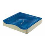 CUSCINO ANTIDECUBITO IN GEL VISCOELASTICO COMPATTO CON BASE ANATOMICA (45x45x7 cm) Realizzato con gel poliuretanici a doppia densità con zone a portanza differenziata - base anatomica - FODERA rimovibile in DARTEX™ SILVER3™ e fondo antiscivolo.