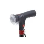 BASTONE REGOLABILE (Alluminio) CON LUCE DI CORTESIA ED AVVISATORE ACUSTICO - MANICO A "T" - ALTEZZA REGOLABILE 74-96,5 cm - PORTATA MAX 100 kg - COMANDI SULL'IMPUGNATURA E PUNTALI ANTISCIVOLO - IN ALLUMINIO