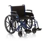CARROZZINA PLUS CON SEDUTA 50 cm - PIEGHEVOLE (Peso max supportato 200kg) DOPPIA CROCIERA AD AUTOSPINTA - BARIATRICA - RUOTE POSTERIORI PIENE IN PLASTICA - SEDUTA E SCHIENALE IN NYLON NERO IMBOTTITO LAVABILE