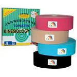 KINESIOLOGY TAPE (Fuxia 32mt x 5cm) TEMTEX Originale Coreano - NASTRO ADESIVO ELASTICO CON ELASTICITÀ E SPESSORE SIMILE ALLA PELLE - ESTENSIBILITÀ DI CIRCA IL 50-60% - USO PROFESSIONALE -