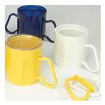 BICCHIERE (Rosso) CON DUE MANICI ASPORTABILI - 340 ml
