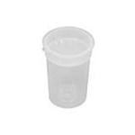 BICCHIERE CON COPERCHIO FORATO PER REGOLARE LA DOSE DI LIQUIDO - 237ML - BIANCO