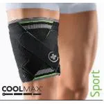 MYOACTIVE - TUTORE PER COSCIA - TG. XL - (Circonf. coscia 56 - 61 cm) - Fascia attiva cosciale con cinghie circonferenziali e incrociate