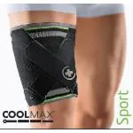 MYOACTIVE - TUTORE PER COSCIA - TG. L - (Circonf. coscia 50 - 56 cm) - Fascia attiva cosciale con cinghie circonferenziali e incrociate