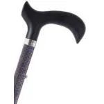 BASTONE REGOLABILE IN ALLUMINIO CON MOTIVO QUADRETTI CON MANICO DERBY - ALTEZZA REGOLABILE 68-90.5cm - PORTATA MAX 100kg - CON IMPUGNATURA IN PVC E PUNTALI ANTISCIVOLO