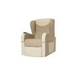 NAD PROFESSIONAL POLTRONA PERSONALIZZATA - 2 MOTORI MOVIMENTO RELAX ELETTRICO - (Meccanica E5) Verticalizzazione - Maniglione di spinta e Roller System - Braccioli removibili - Portata max 120 kg - ECOPELLE